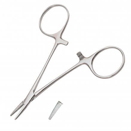 Затискач кровоспинний, по Hartmann micro, очний, прямий. Довжина 8,4 см